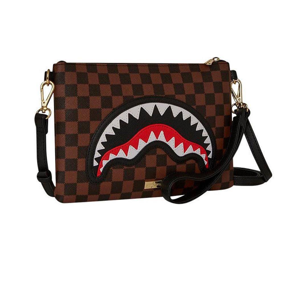 SPRAYGROUND SAWTOOTH SHARKS IN PARIS CROSSOVER CLUTCH