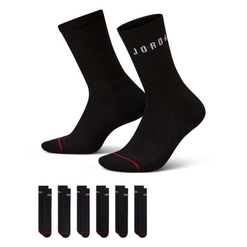 NIKE JORDAN EVERYDAY CREW 6PPK SOCKS