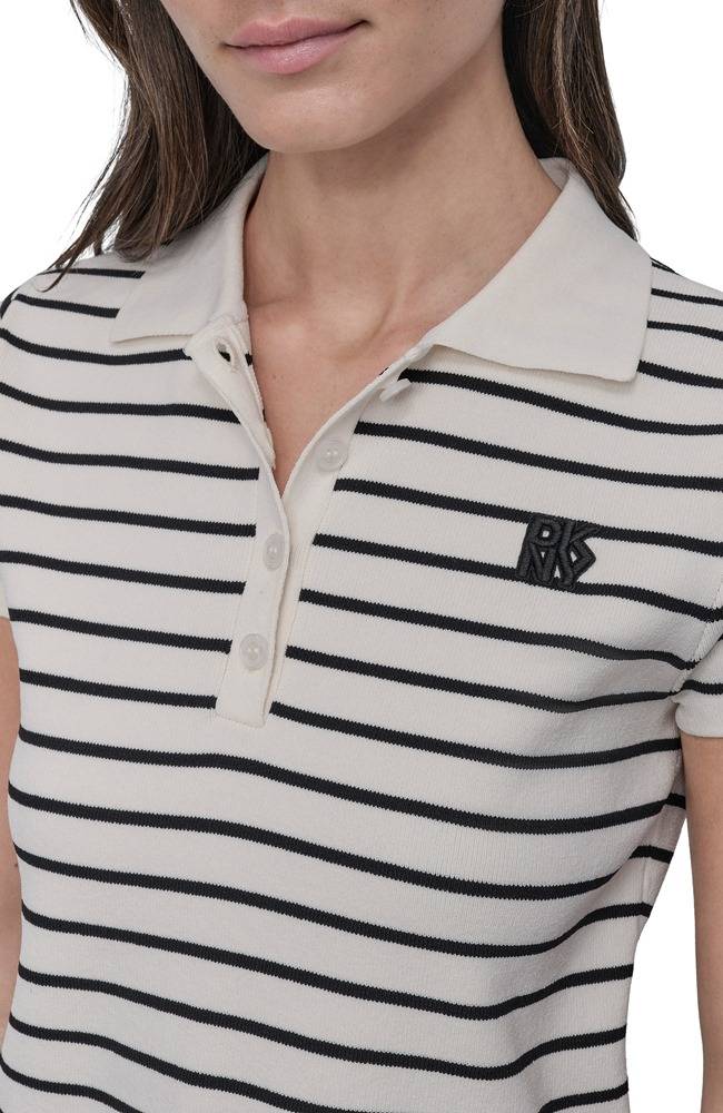 DKNY STRIPE POLO TEE