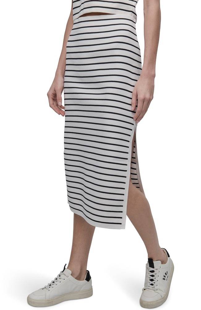 DKNY HIGH-RISE MIDI SWEATER PENCIL SKIRT