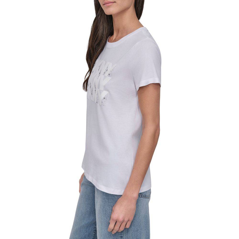 DKNY LOGO SHORT SLEEVE TOP