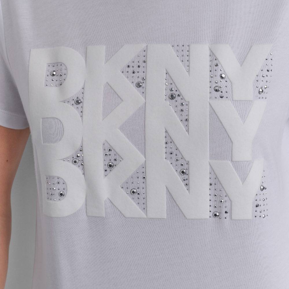 DKNY LOGO SHORT SLEEVE TOP