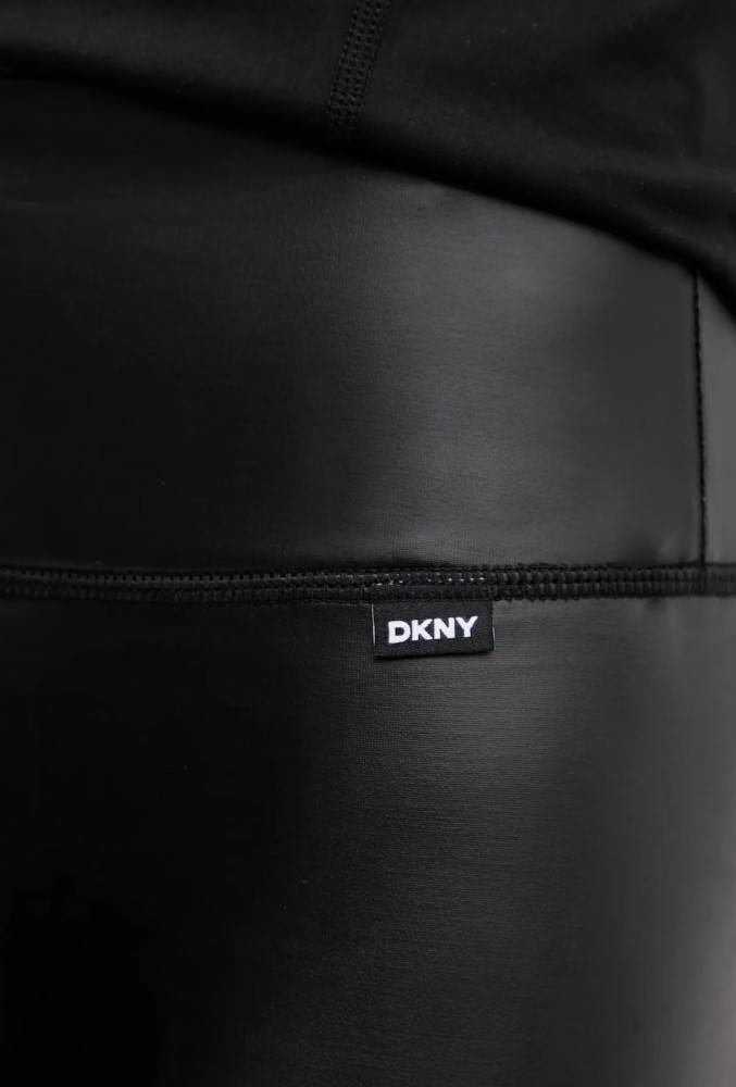 DKNY LEATHER EFFECT LEGGINGS 7/8