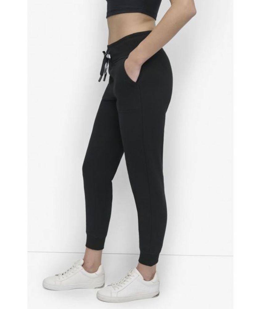 DKNY HIGH-RISE LOGO DRAWSTRING JOGGER