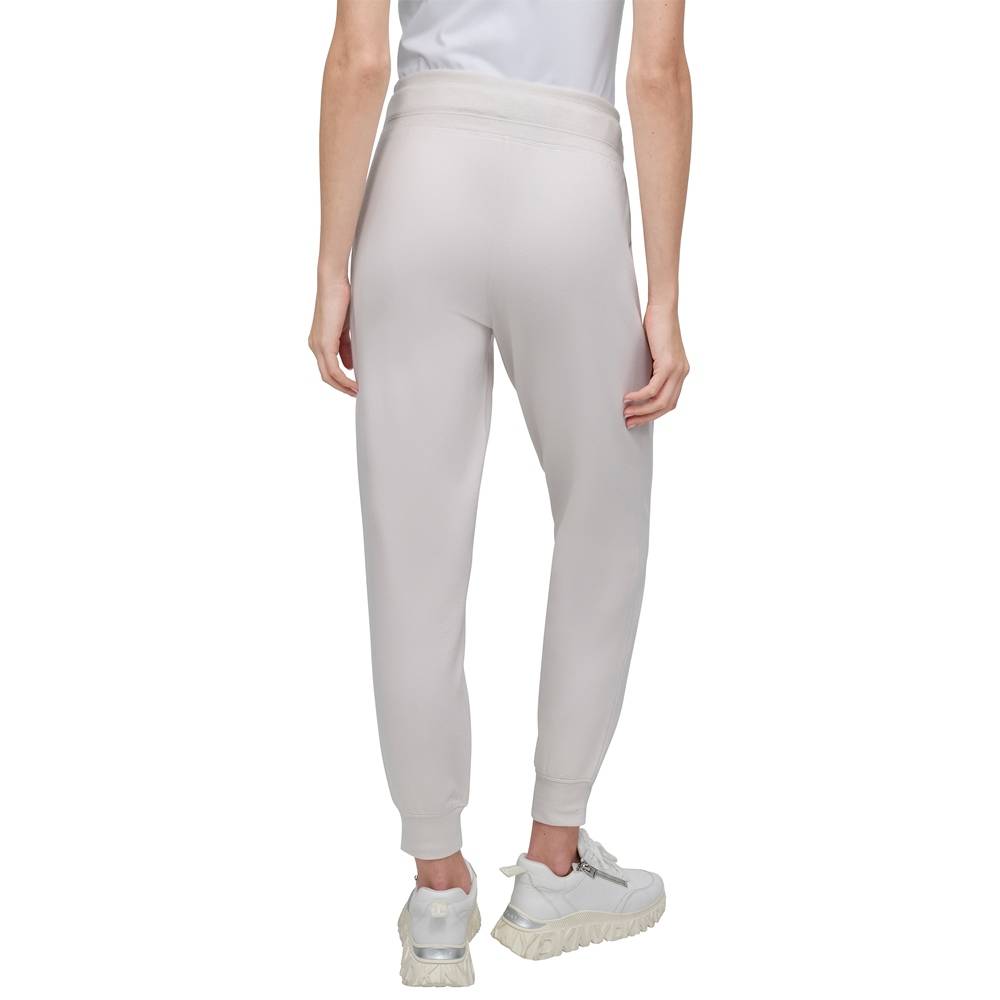 DKNY HIGH-RISE LOGO DRAWSTRING JOGGER