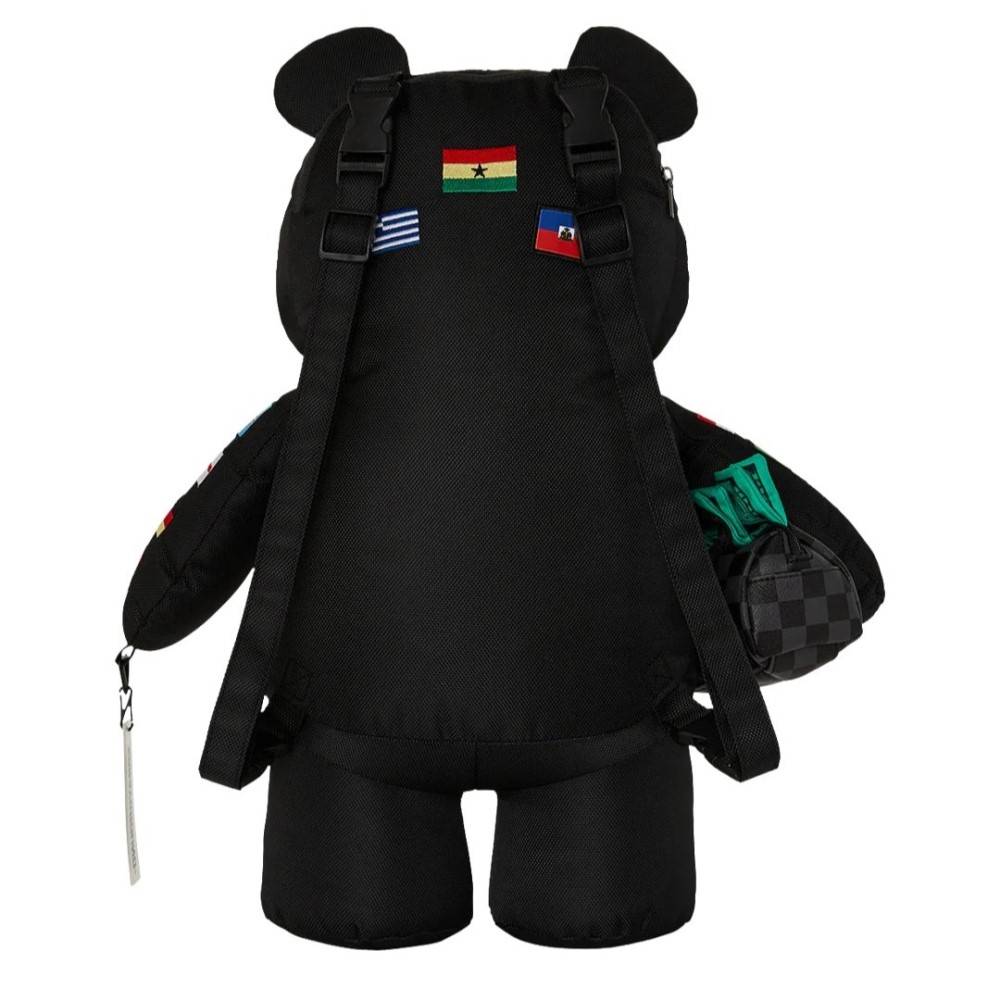 SPRAYGROUND JAMES FLAGS MONEYBEAR BACKPACK