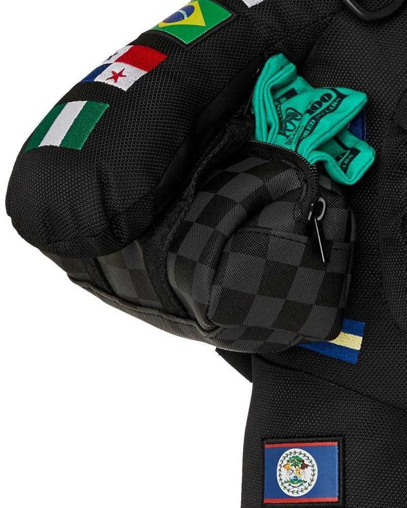 SPRAYGROUND JAMES FLAGS MONEYBEAR BACKPACK
