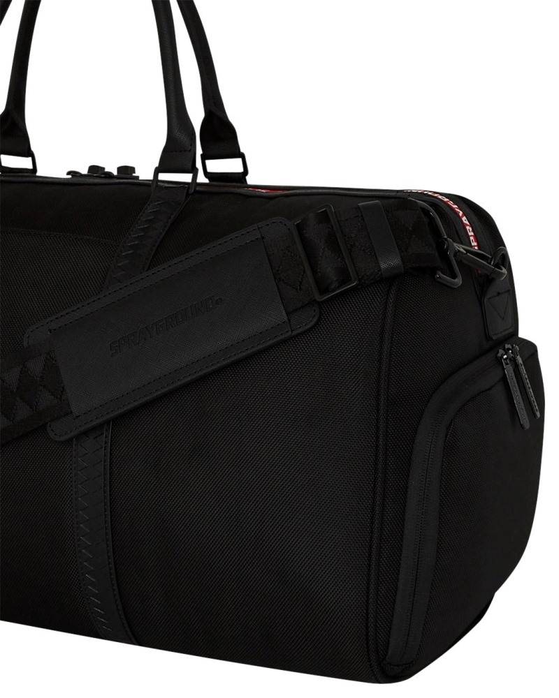 SPRAYGROUND PRINTED ZIPPER SHARK DUFFLE