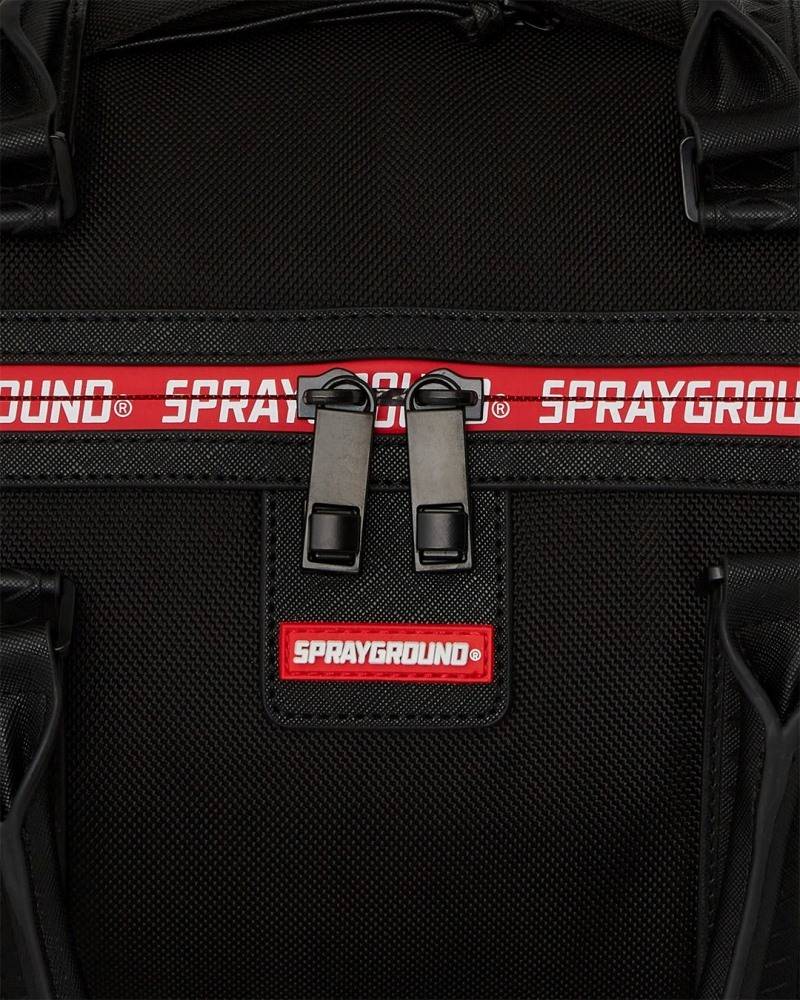 SPRAYGROUND PRINTED ZIPPER SHARK DUFFLE