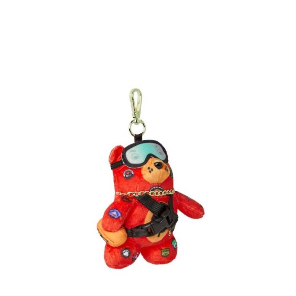 SPRAYGROUND GLOBAL EXPEDITION MYSTERY BEAR BAG CLIP