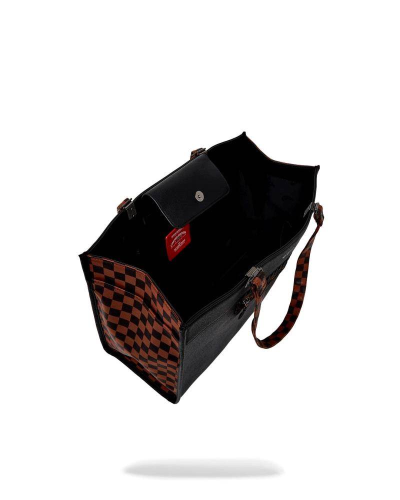 SPRAYGROUND DOSE OF CHECK DEUX TORTUGA TOTE