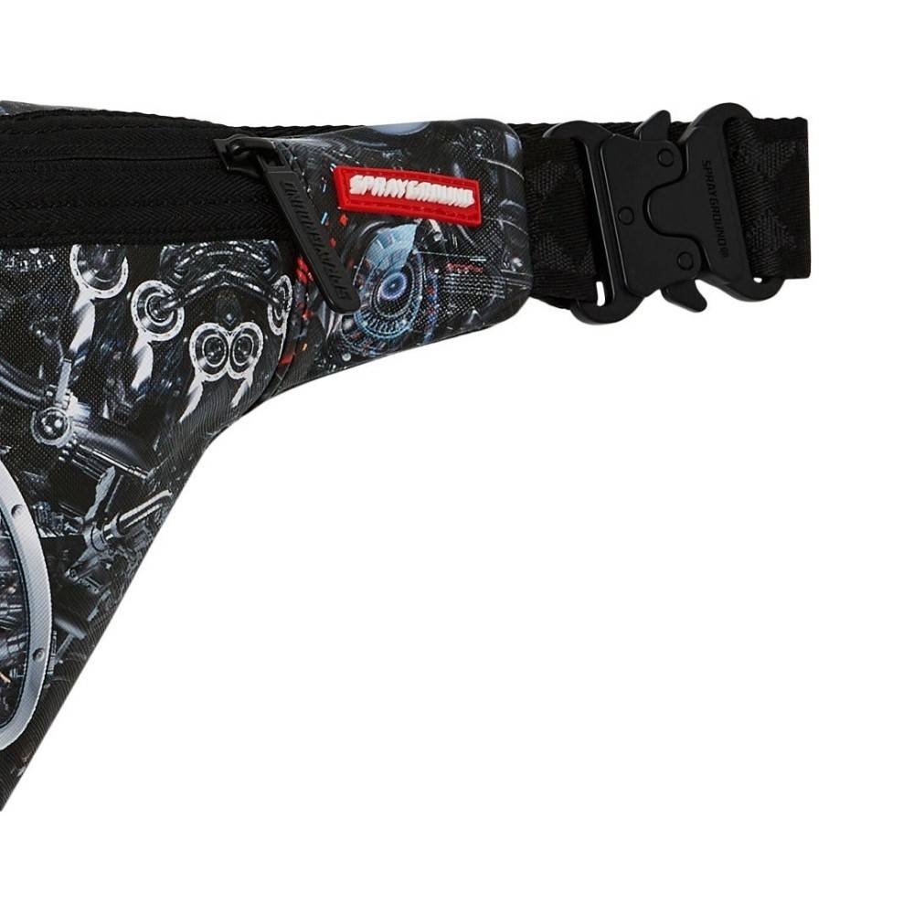 SPRAYGROUND SPLIT CYBERSHARK SAVVY CROSSBODY