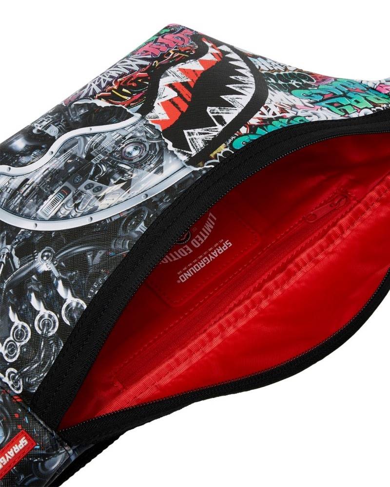 SPRAYGROUND SPLIT CYBERSHARK SAVVY CROSSBODY