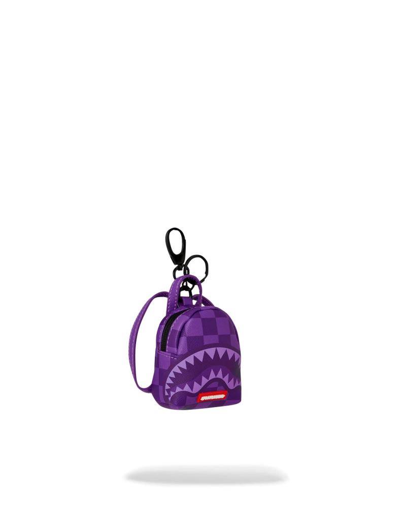 SPRAYGROUND PURPLE SHARK SHARKS IN PARIS KEYCHAIN