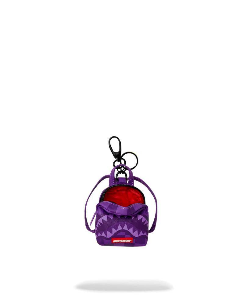 SPRAYGROUND PURPLE SHARK SHARKS IN PARIS KEYCHAIN
