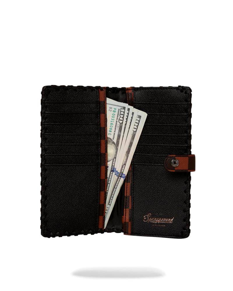 SPRAYGROUND DOSE OF CHECK DEUX WALLET