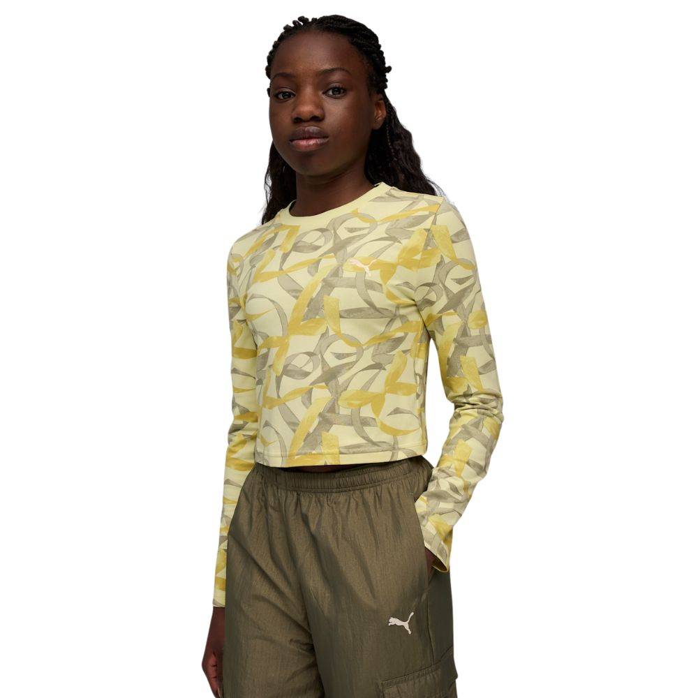 PUMA BOWTIQUE AOP LONGSLEEVE TEE G