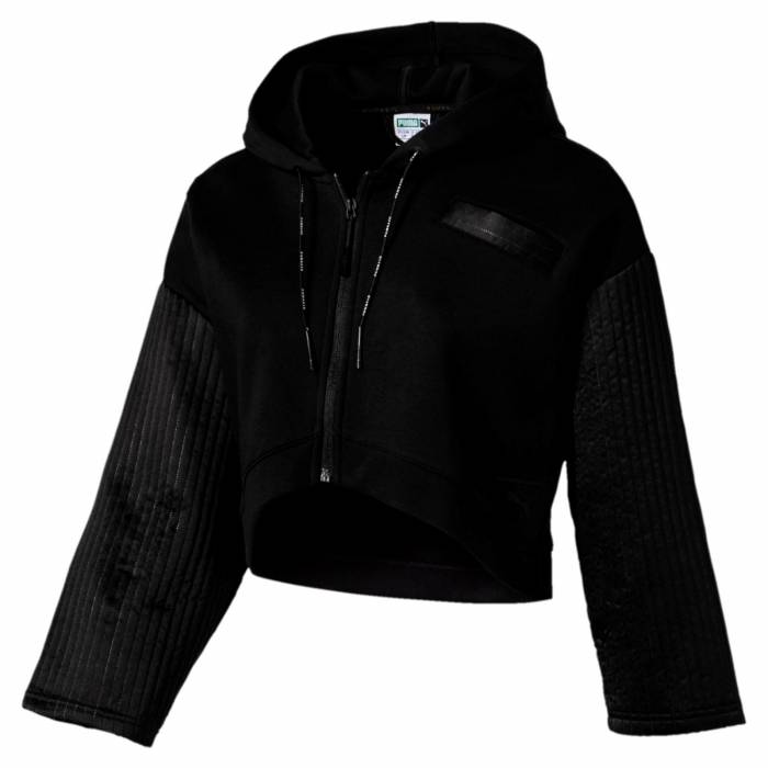 PUMA EVOLUTION QUILTED FULL ZIP HOODY WM
