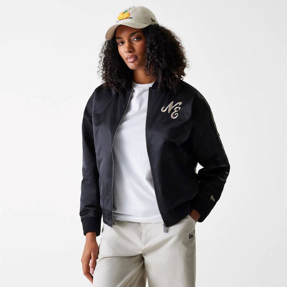 NEW ERA WMNS SATIN BOMBER