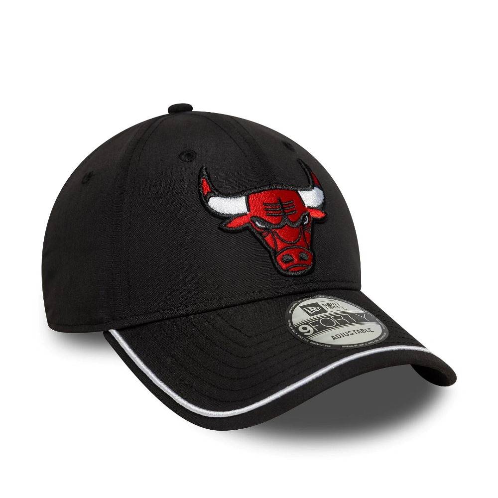 NEW ERA PIPING 9FORTY CHICAGO BULLS ADJUSTABLE CAP