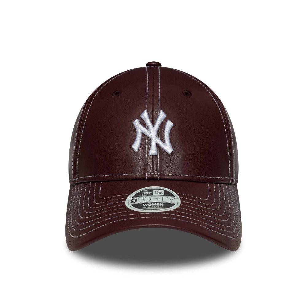 NEW ERA WMNS TOPSTITCH PU 9FORTY NEW YORK YANKEES ADJUSTABLE CAP