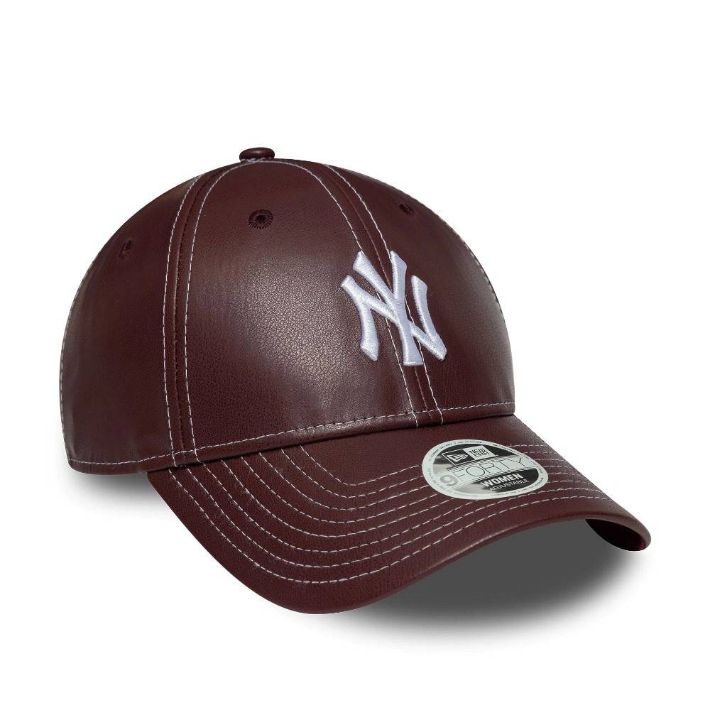 NEW ERA WMNS TOPSTITCH PU 9FORTY NEW YORK YANKEES ADJUSTABLE CAP