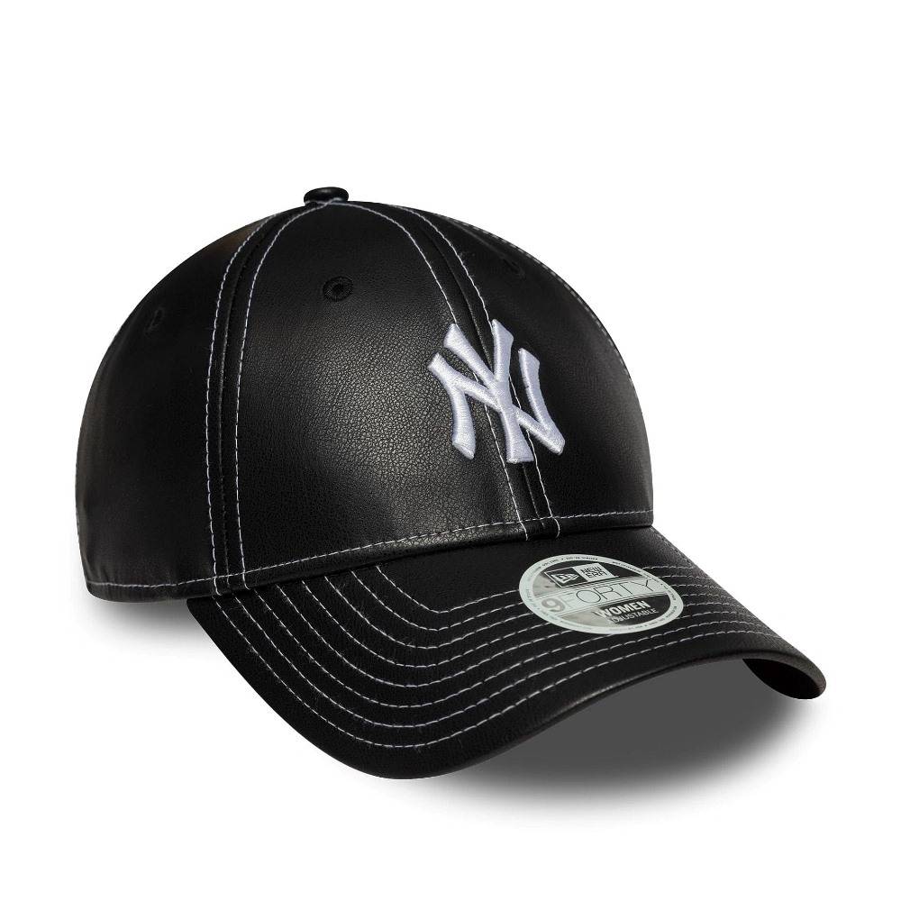 NEW ERA WMNS TOPSTITCH PU 9FORTY NEW YORK YANKEES ADJUSTABLE CAP
