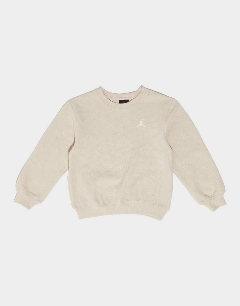 NIKE JORDAN INFANT MJ HBR BUBBLE KNIT CREW SE