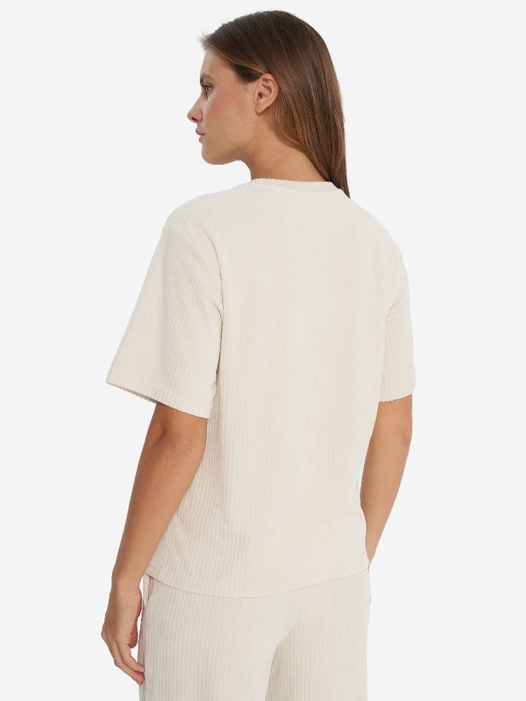 PUMA ESS ELEVATED RELAXED VELOUR RIB TEE