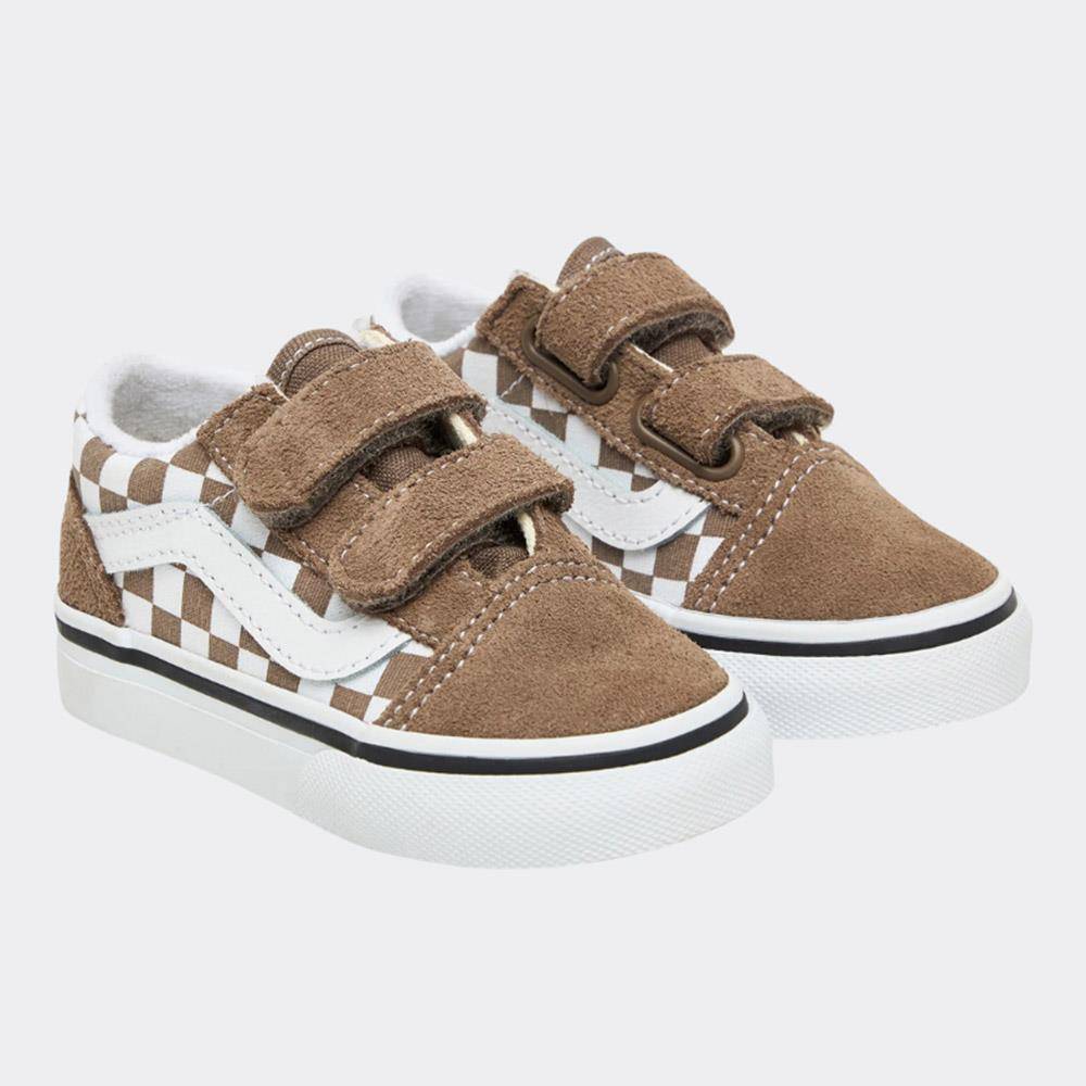 VANS TODDLER OLD SKOOL VELCRO SHOES (1-4 YEARS)