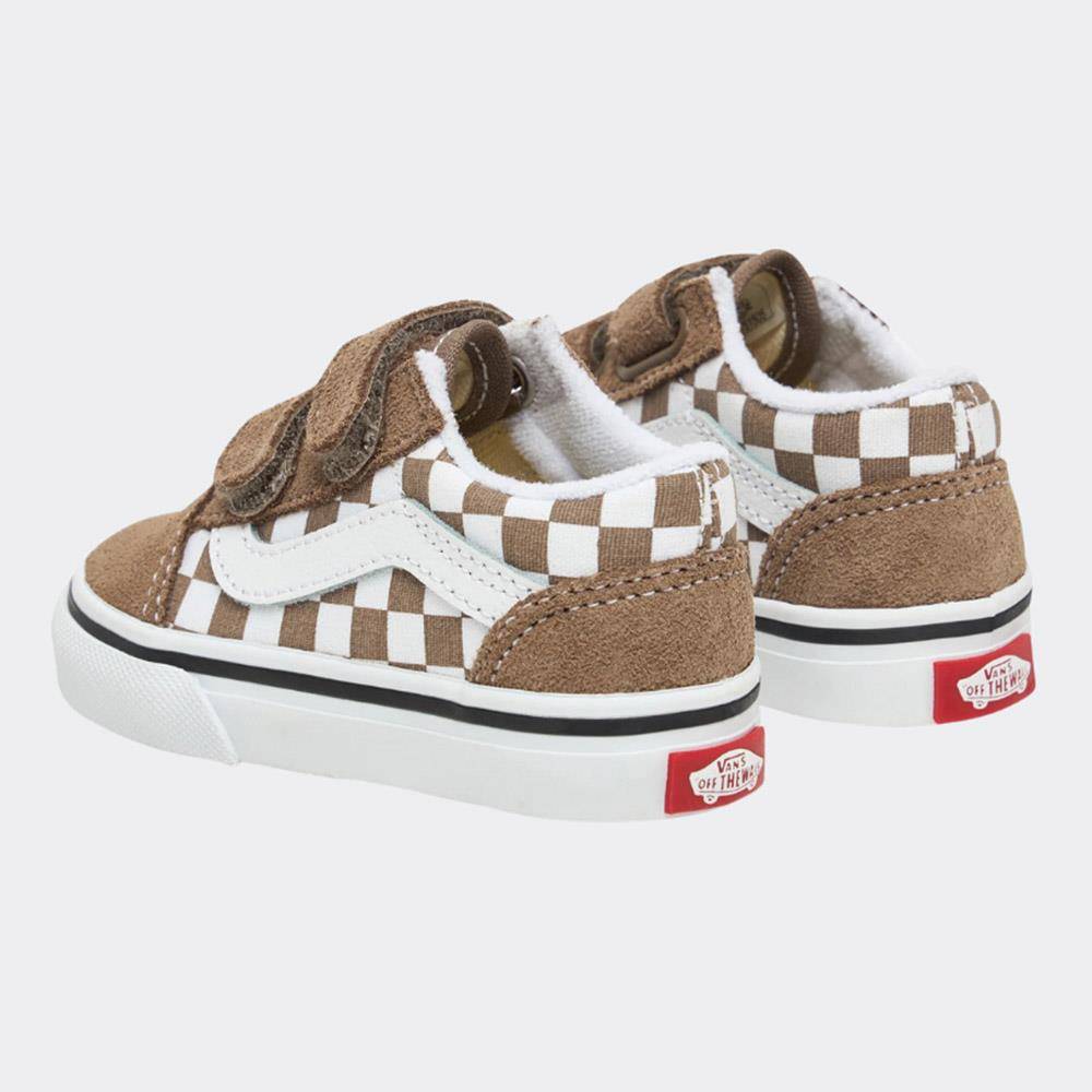 VANS TODDLER OLD SKOOL VELCRO SHOES (1-4 YEARS)