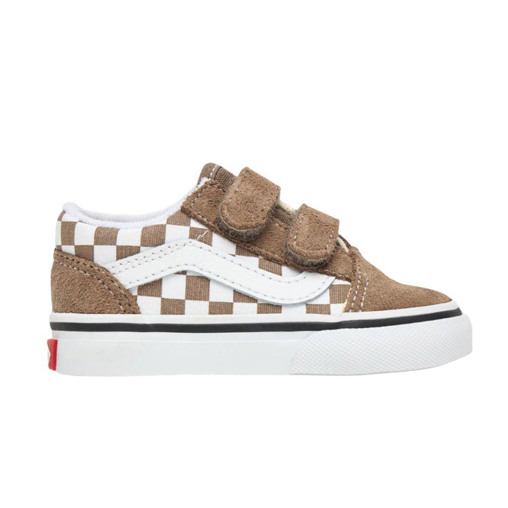 VANS TODDLER OLD SKOOL VELCRO SHOES (1-4 YEARS)