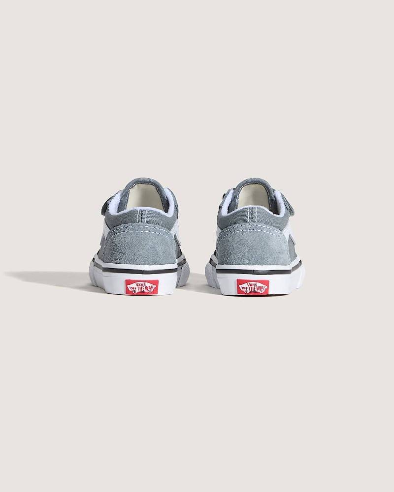 VANS TODDLER OLD SKOOL VELCRO SHOES (1-4 YEARS)