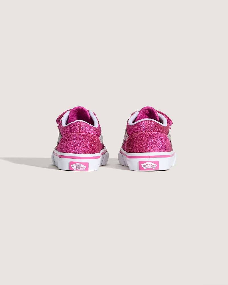 VANS TODDLER OLD SKOOL VELCRO SHOES (1-4 YEARS)