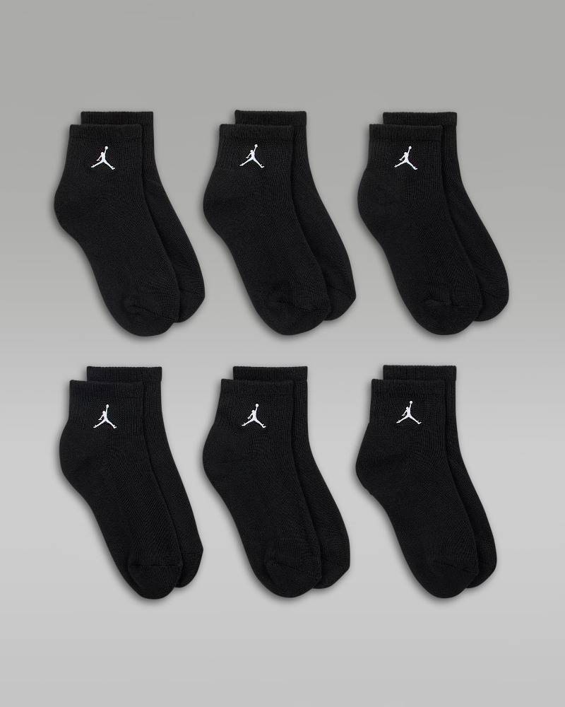 NIKE JORDAN EVERYDAY ESSENTIALS 6PK ANKLE SOCKS
