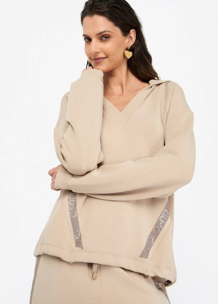 LIU JO STRETCH SCUBA HOODIE