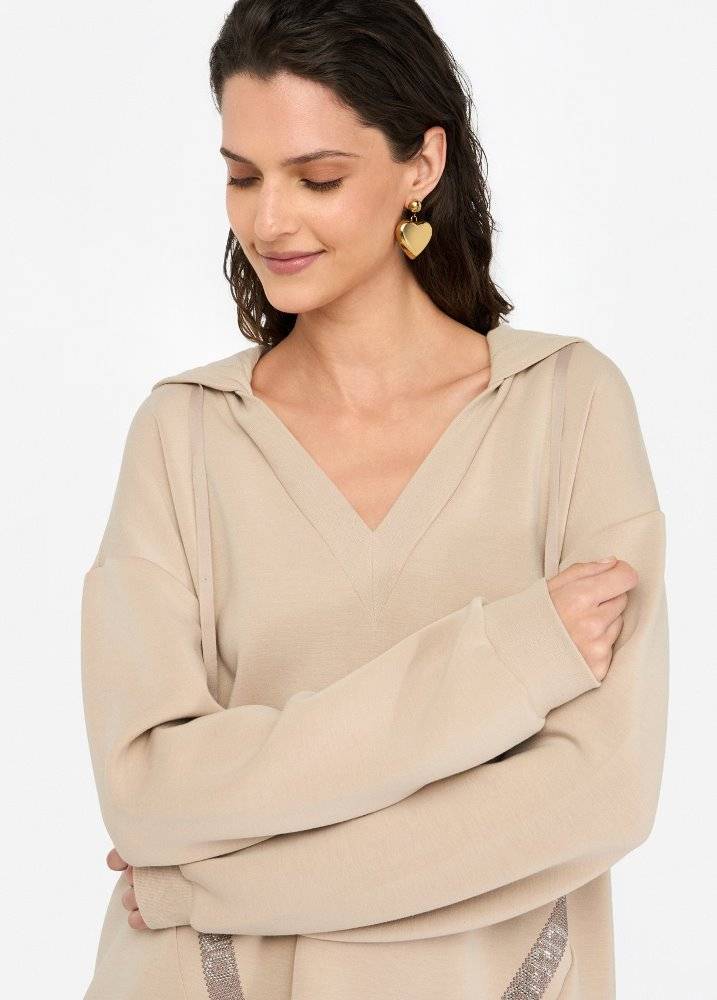 LIU JO STRETCH SCUBA HOODIE