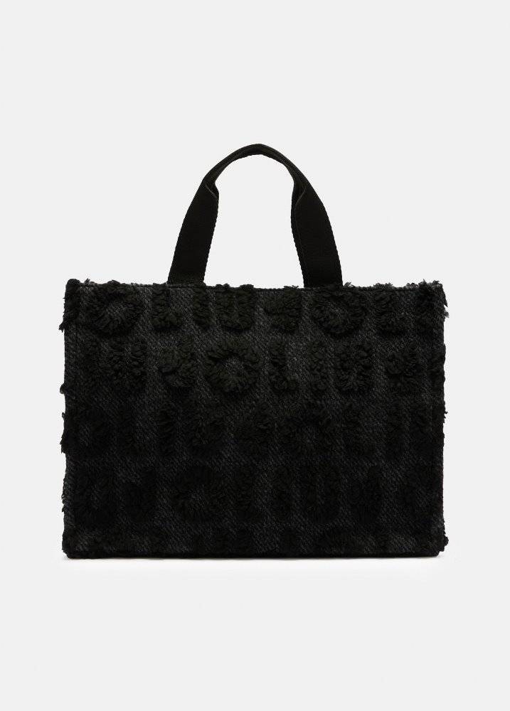 LIU JO LARGE WOOL-BLEND SHOPPING BAG