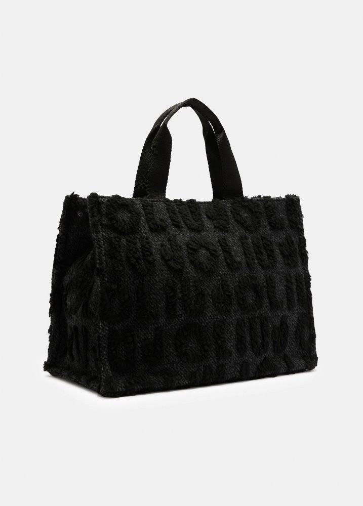 LIU JO LARGE WOOL-BLEND SHOPPING BAG