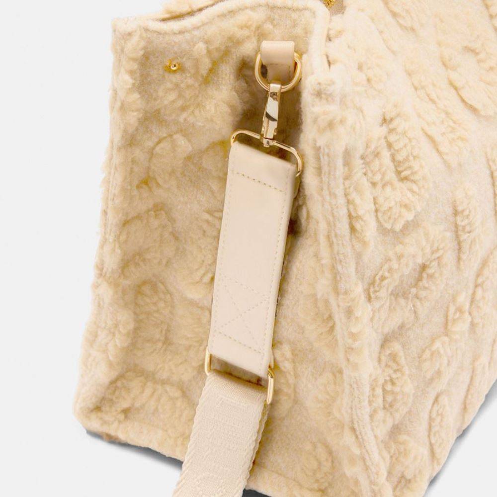 LIU JO LARGE WOOL-BLEND SHOPPING BAG