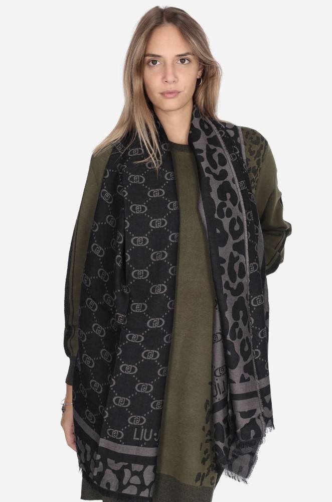 LIU JO SHAWL WITH LOGO