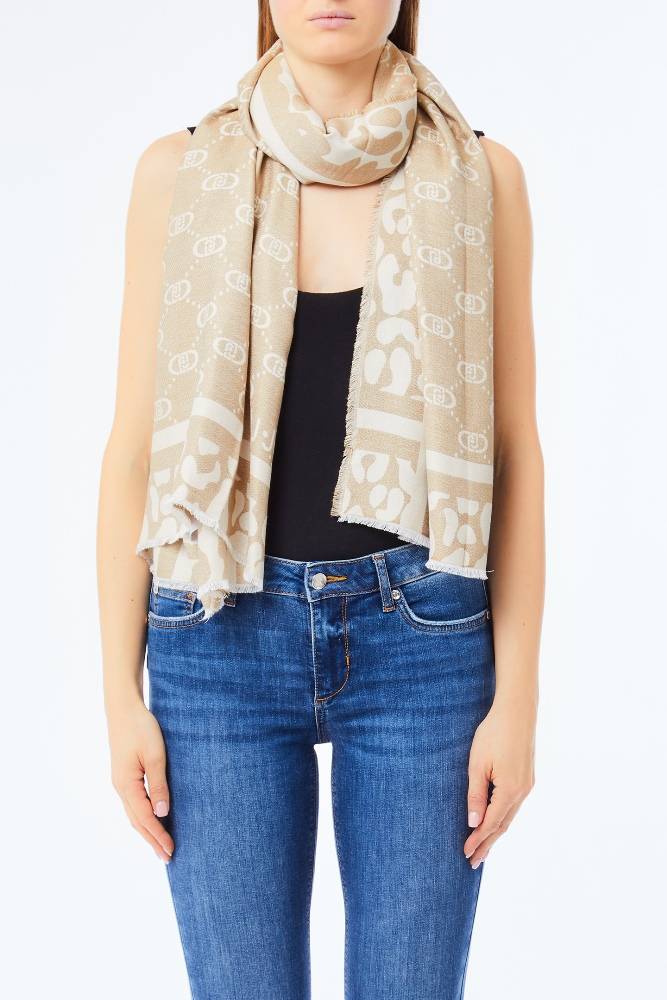 LIU JO SHAWL WITH LOGO