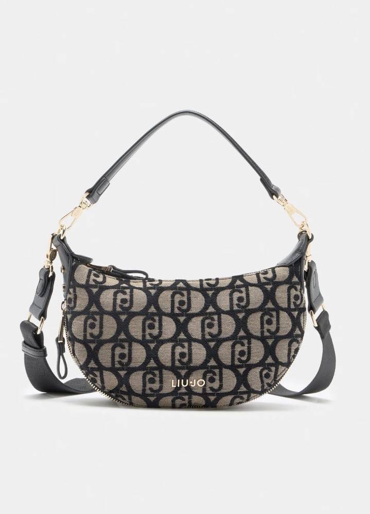 LIU JO SMALL JACQUARD SHOULDER BAG