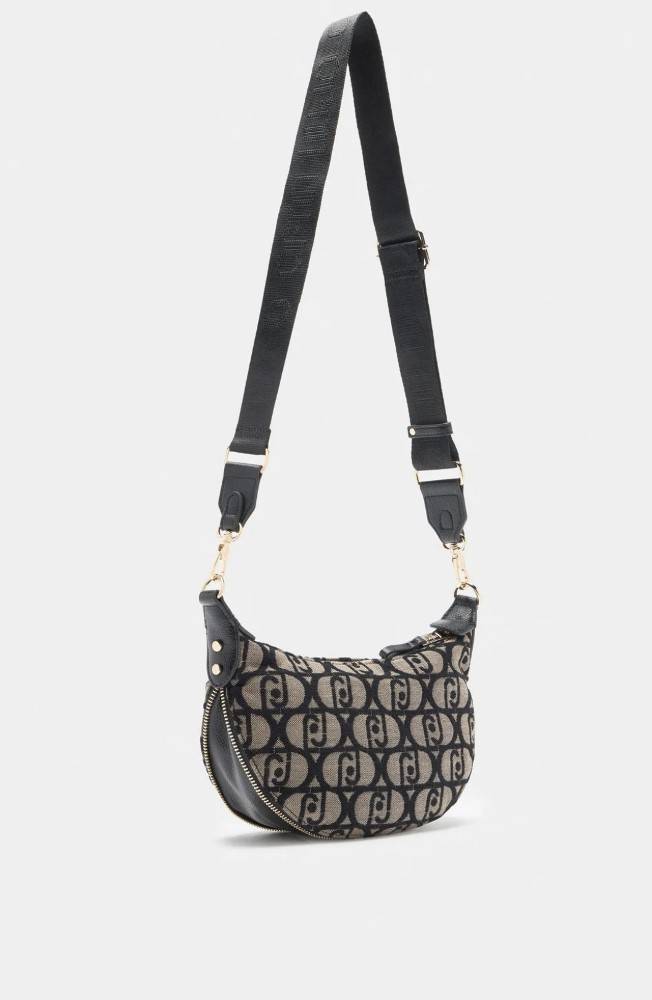 LIU JO SMALL JACQUARD SHOULDER BAG