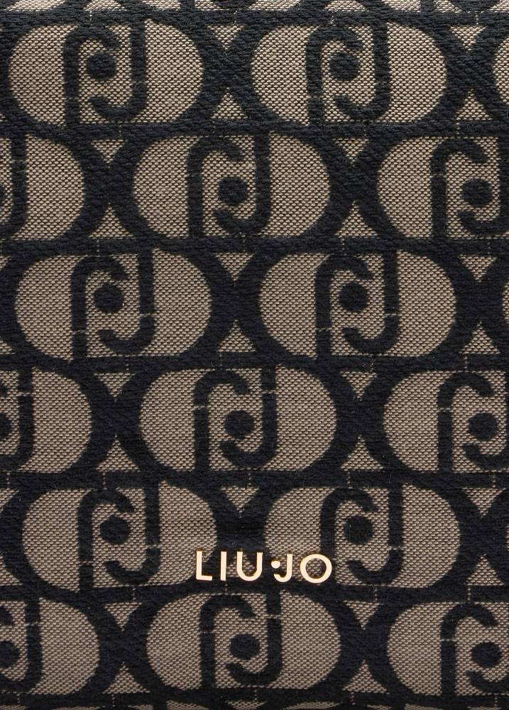 LIU JO LARGE JACQUARD TOTE BAG
