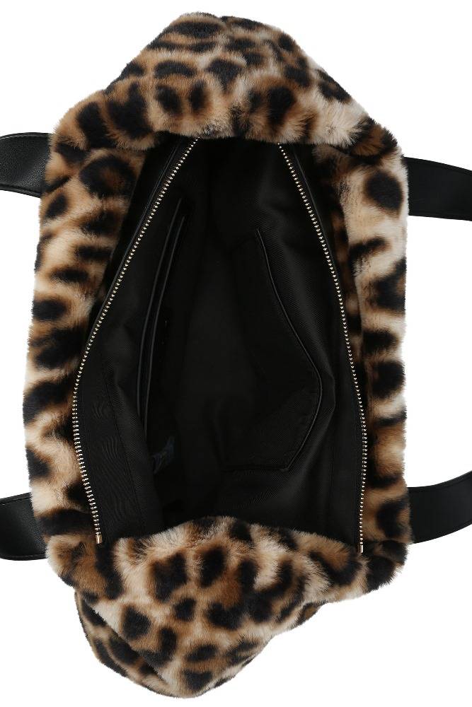 LIU JO LARGE FAUX FUR HOBO BAG