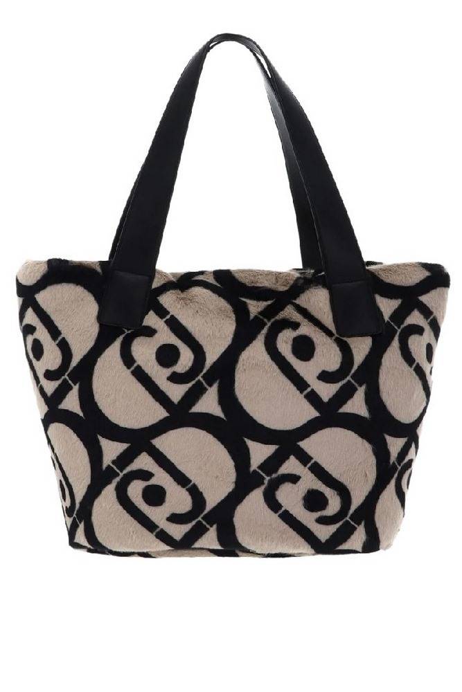 LIU JO LARGE FAUX FUR HOBO BAG