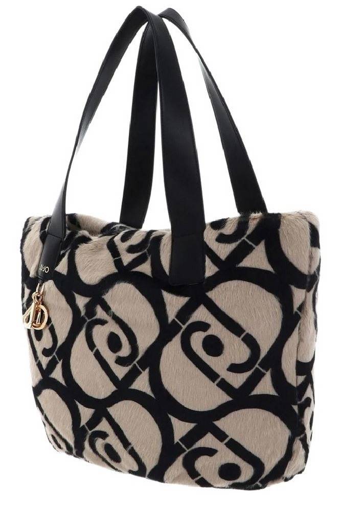 LIU JO LARGE FAUX FUR HOBO BAG