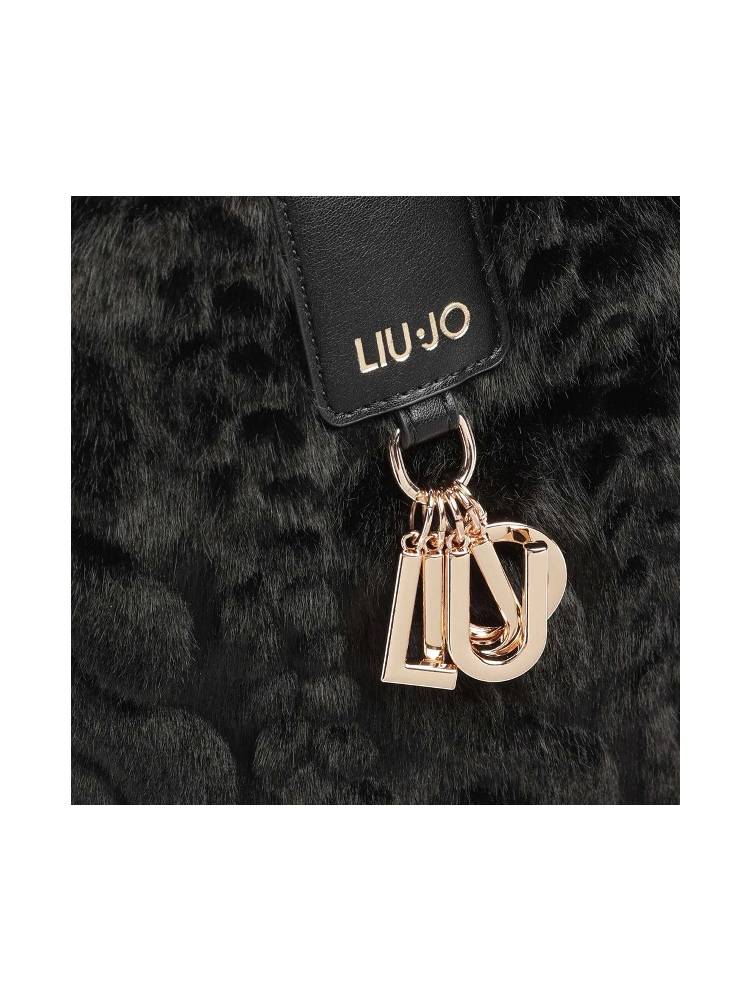 LIU JO LARGE FAUX FUR HOBO BAG