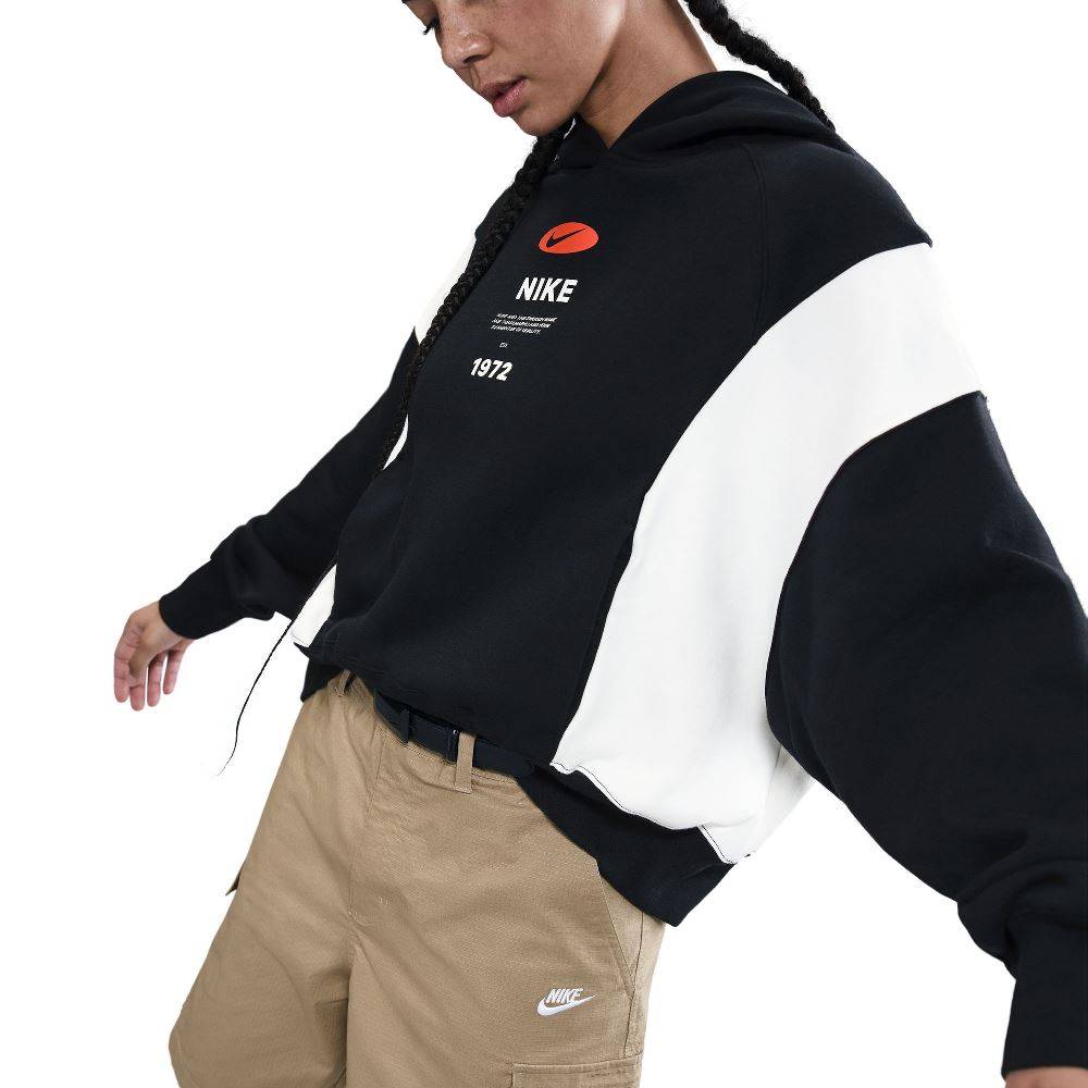 NIKE WOMENS PHOENIX REMIX OVERSIZED HOODIE